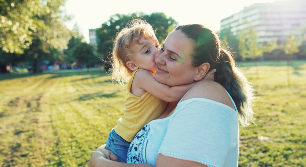 Mom with her 2 year old